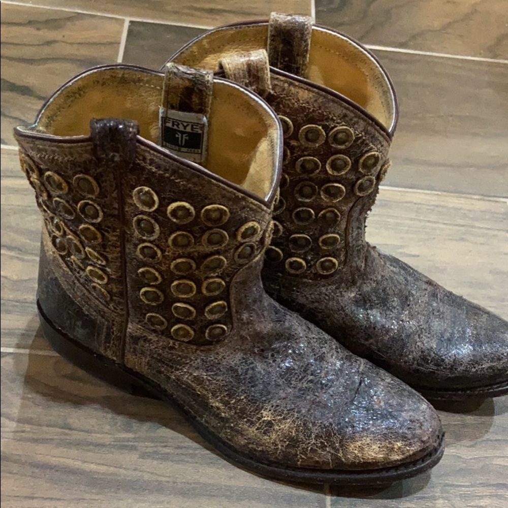 Studded Frye booties